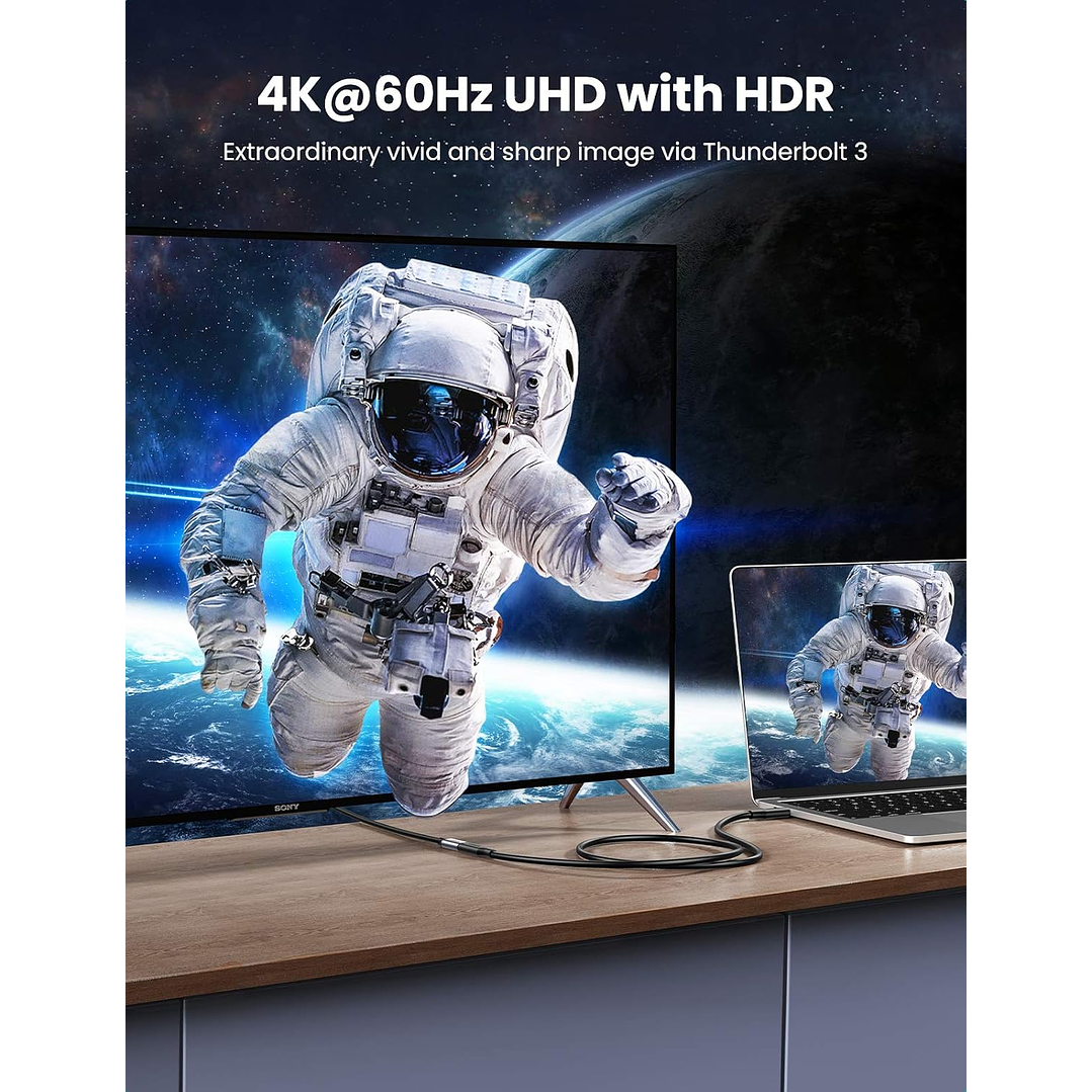 UGREEN Cabo de Extensão USB-C/M para USB-C/F Gen2 5A 1m  4