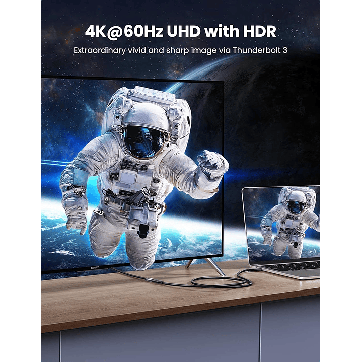 UGREEN Cabo de Extensão USB-C/M para USB-C/F Gen2 5A 1m  4