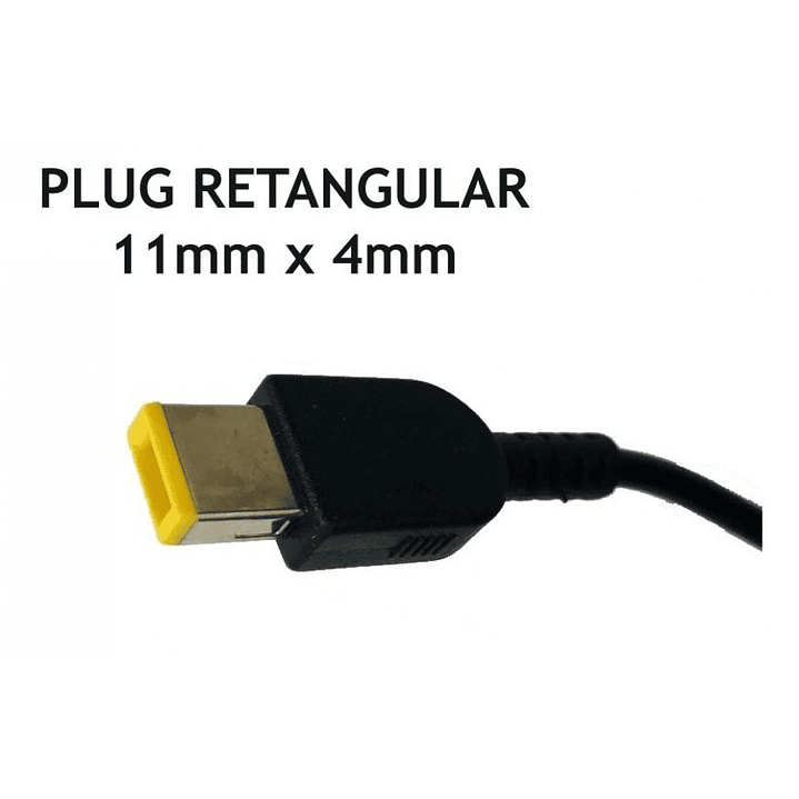 Carregador Lenovo Ponta Retangular USB  20V 3.25A 65W  2