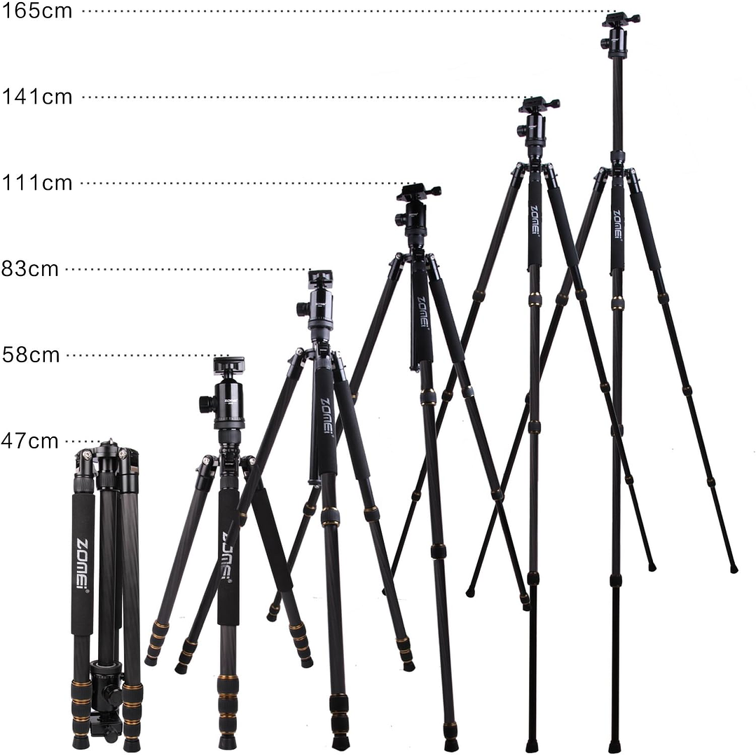 Tripé ZOMEI Q666C 3