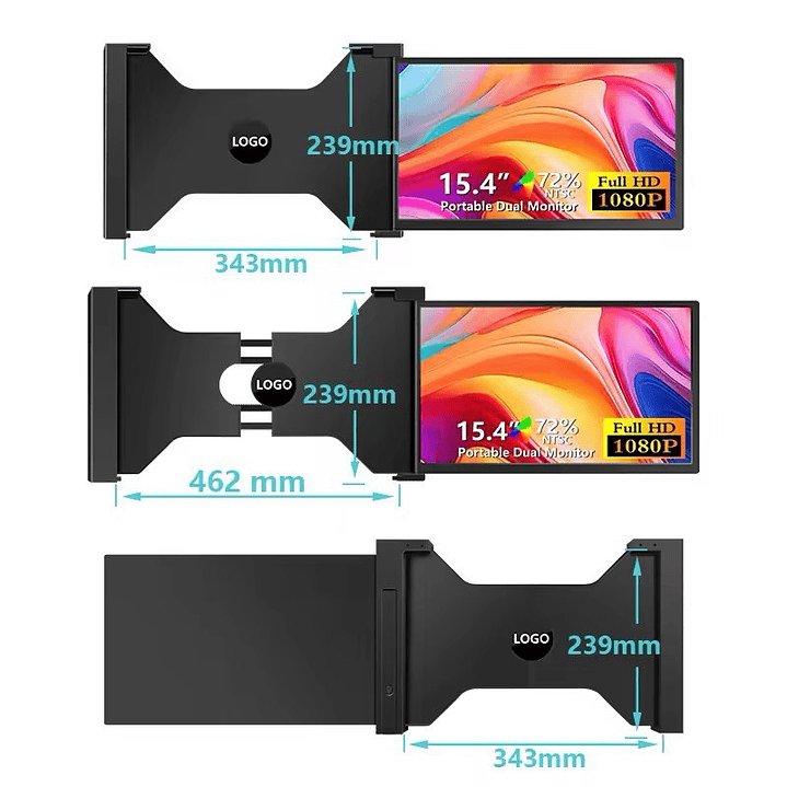 S3 Extensor de Monitor para Laptop 15.4” 1