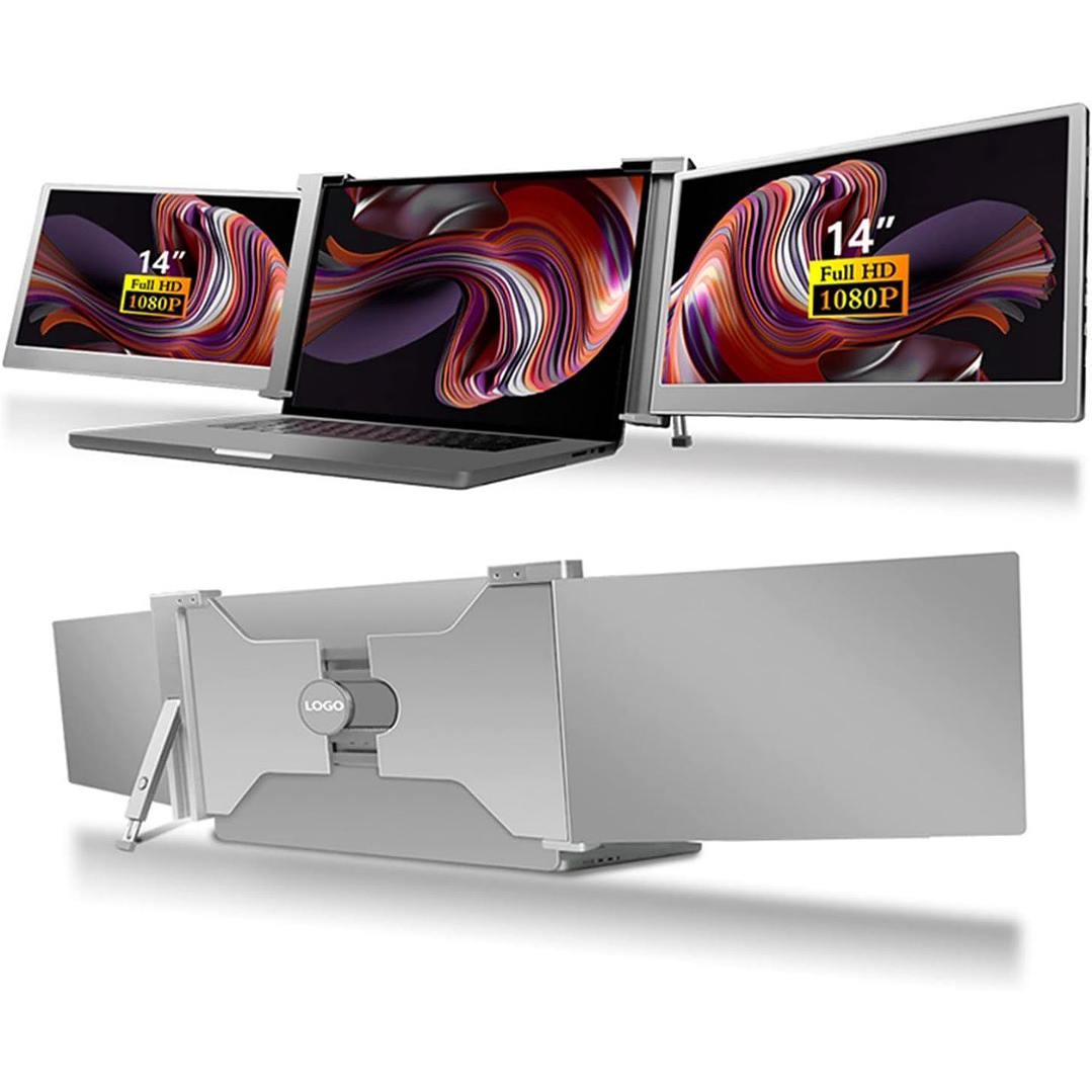 S16 Extensor de Monitor Duplo para Laptop 14” 1