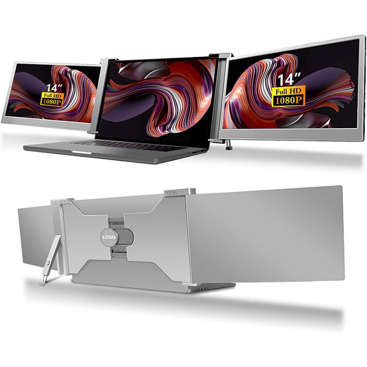 S16 Extensor de Monitor Duplo para Laptop 14” 1