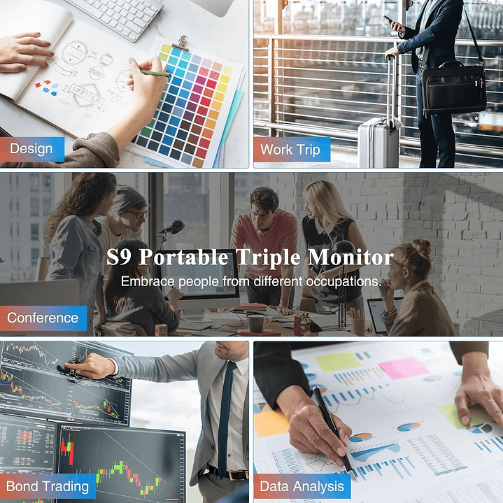 S9 Extensor de Monitor Duplo para Laptop 15.6” 6