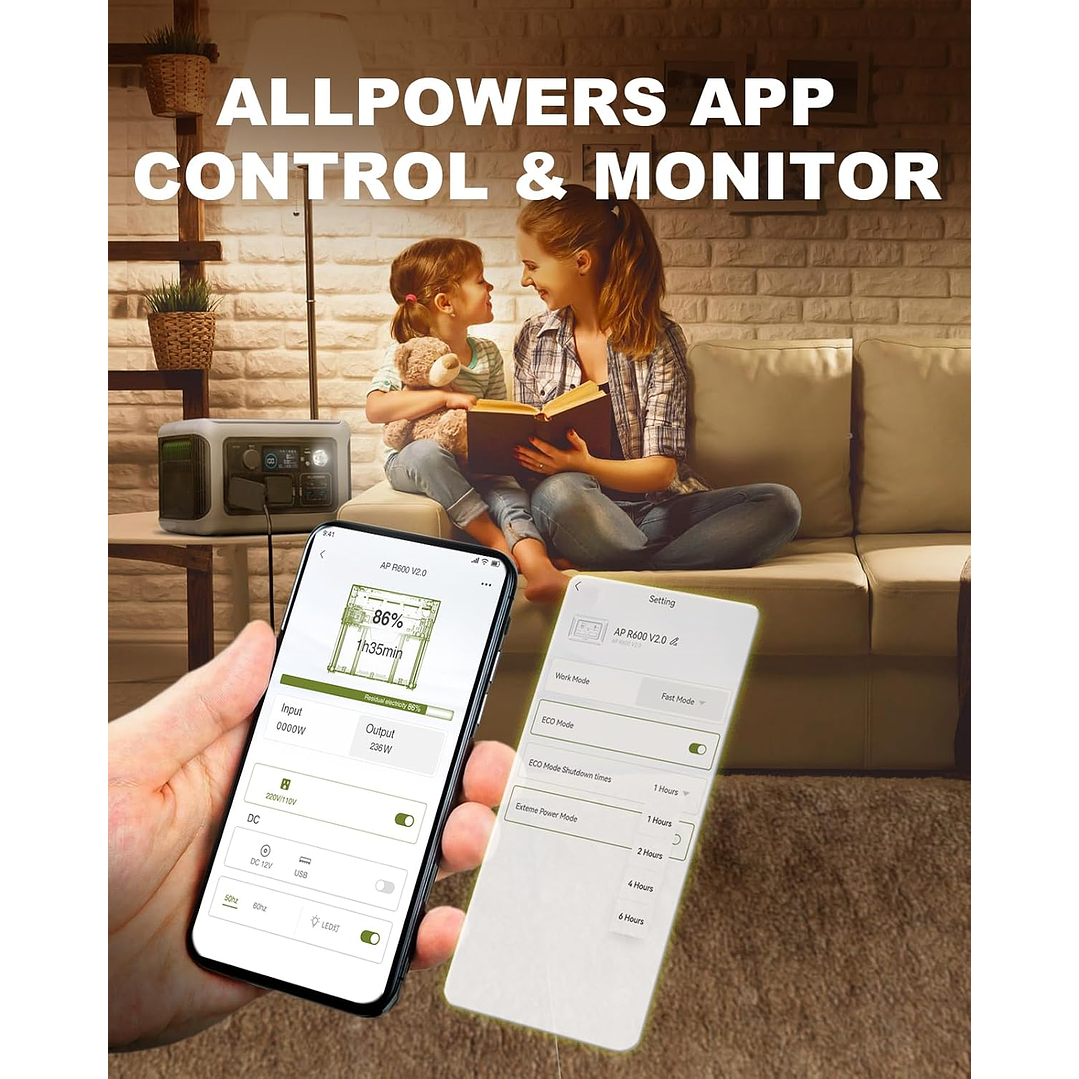 Estação de Energia Portátil ALLPOWERS R600 - 600W 7