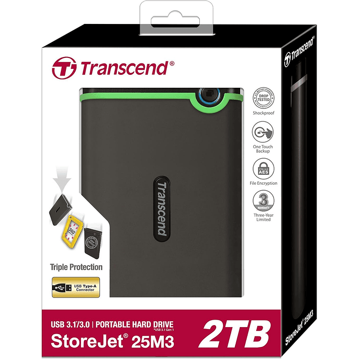 Disco Externo Transcend 2TB 6