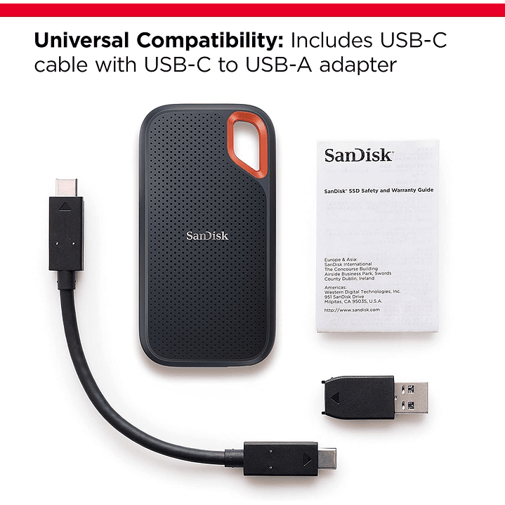 SanDisk 500GB Extreme Portable SSD 3