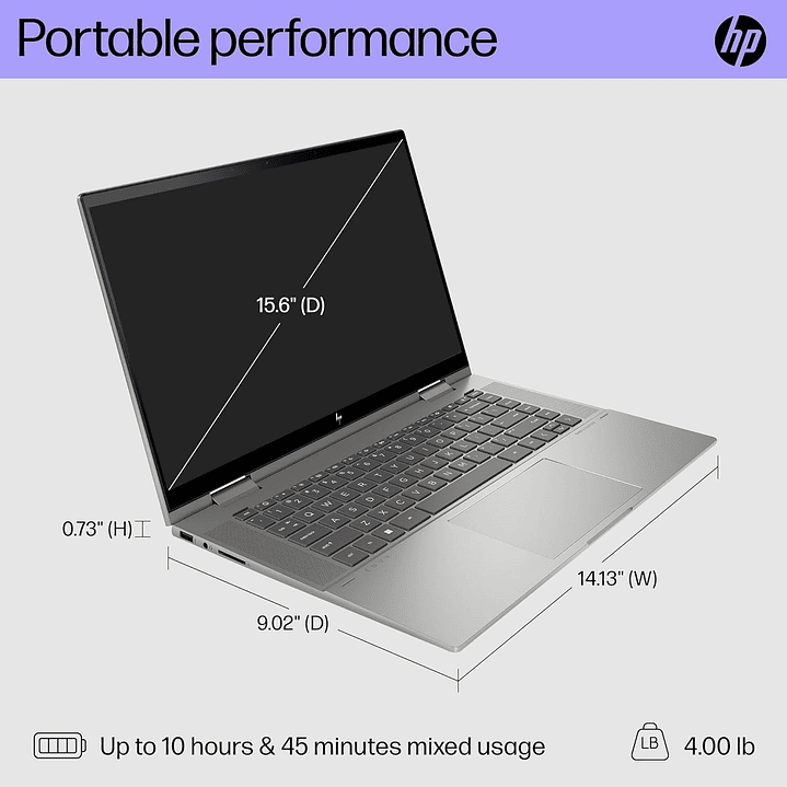 HP ENVY CORE I7 13TH GEN 16/512 TOUCH X360 15.6