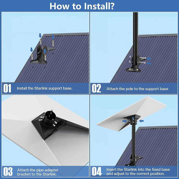 Suporte Starlink Gen 3 6