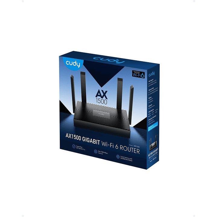 Cudy Router WR1500 AX1500 Dual-Band Gigabit WiFi 6  6