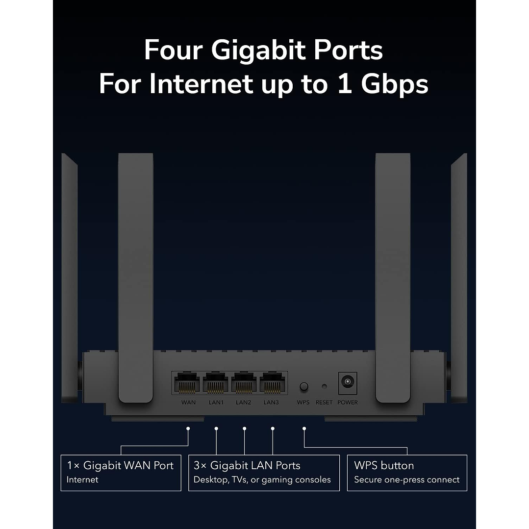 Cudy WR3000 AX3000 Dual-Band WiFi 6 Mesh Gigabit 8
