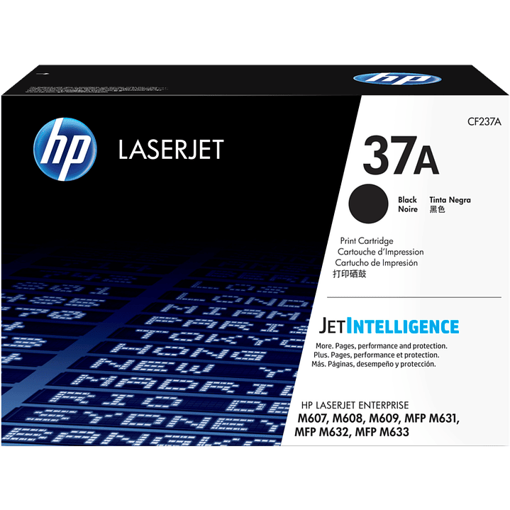 Toner HP LaserJet Original 37A Preto  1