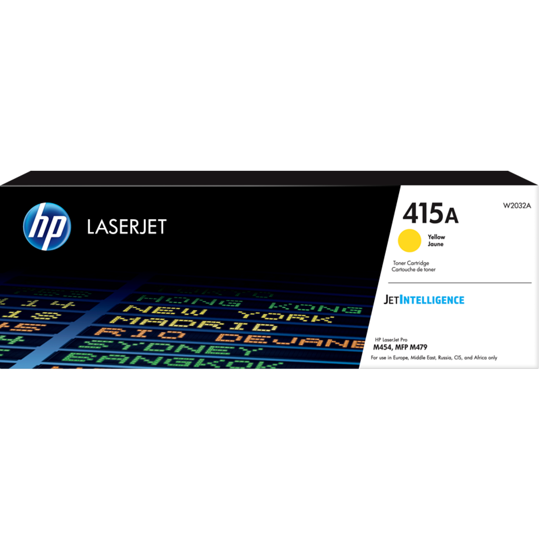 Toner HP LaserJet Original 415A Amarelo  1
