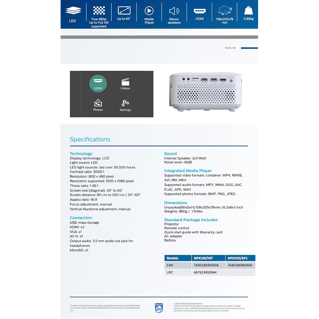 Philips NeoPix 100 8