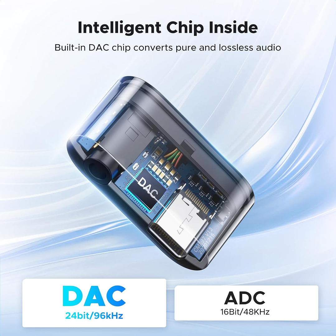 Ugreen Adaptador de Áudio Usb C para 3.5mm com Porta Usb C Suporta Carregamento Pd 3.0 5