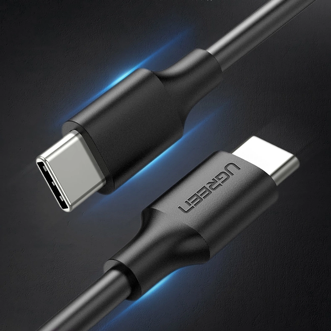 UGREEN USB-C 3.1 3A (MAX) PD 2.0 / QC3.0 MALE TO MALE 1.5M CHARGE & SYNC CABLE - BLACK 14