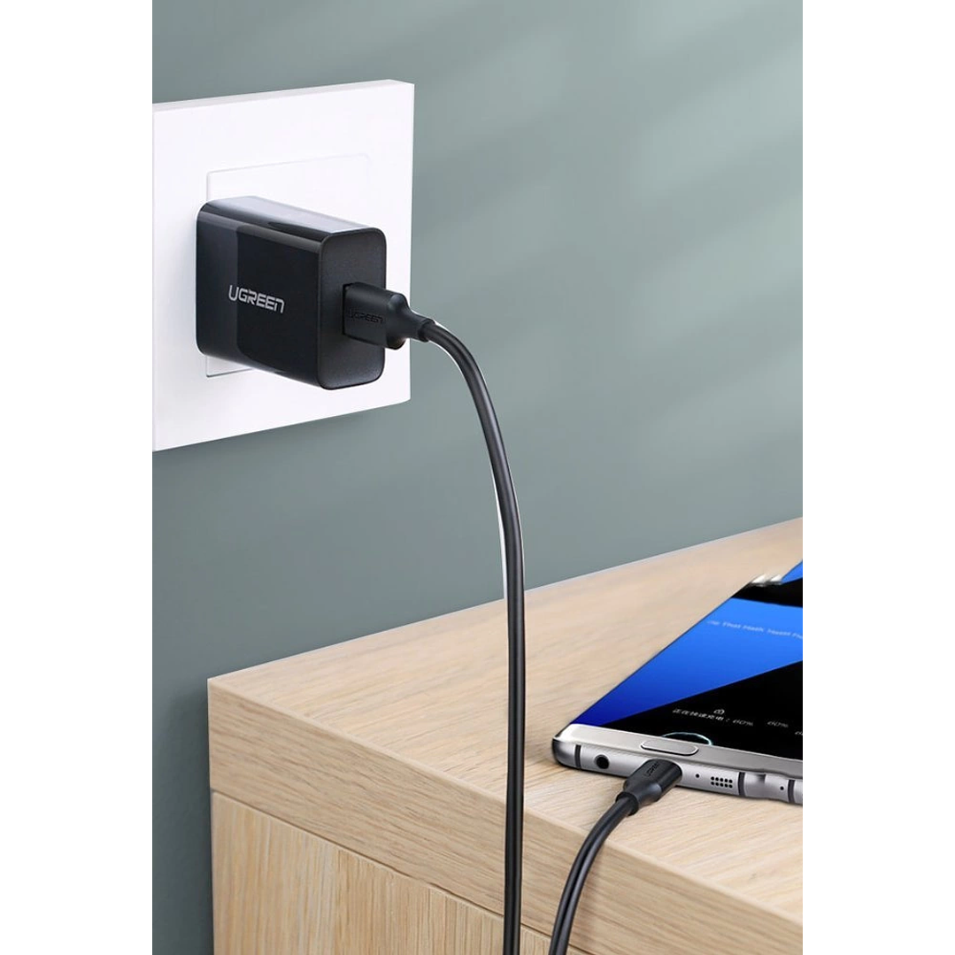 UGREEN USB-A 3.0 / USB-C 3A cable 1m - black 5