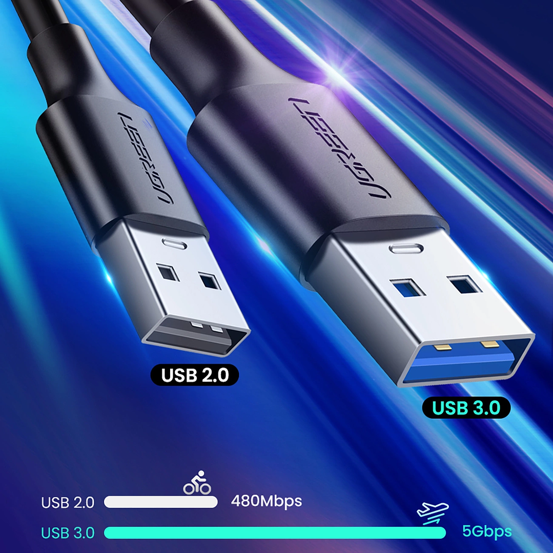UGREEN USB-C Male To USB 3.0 A 3A Data Cable - 1.5M 15