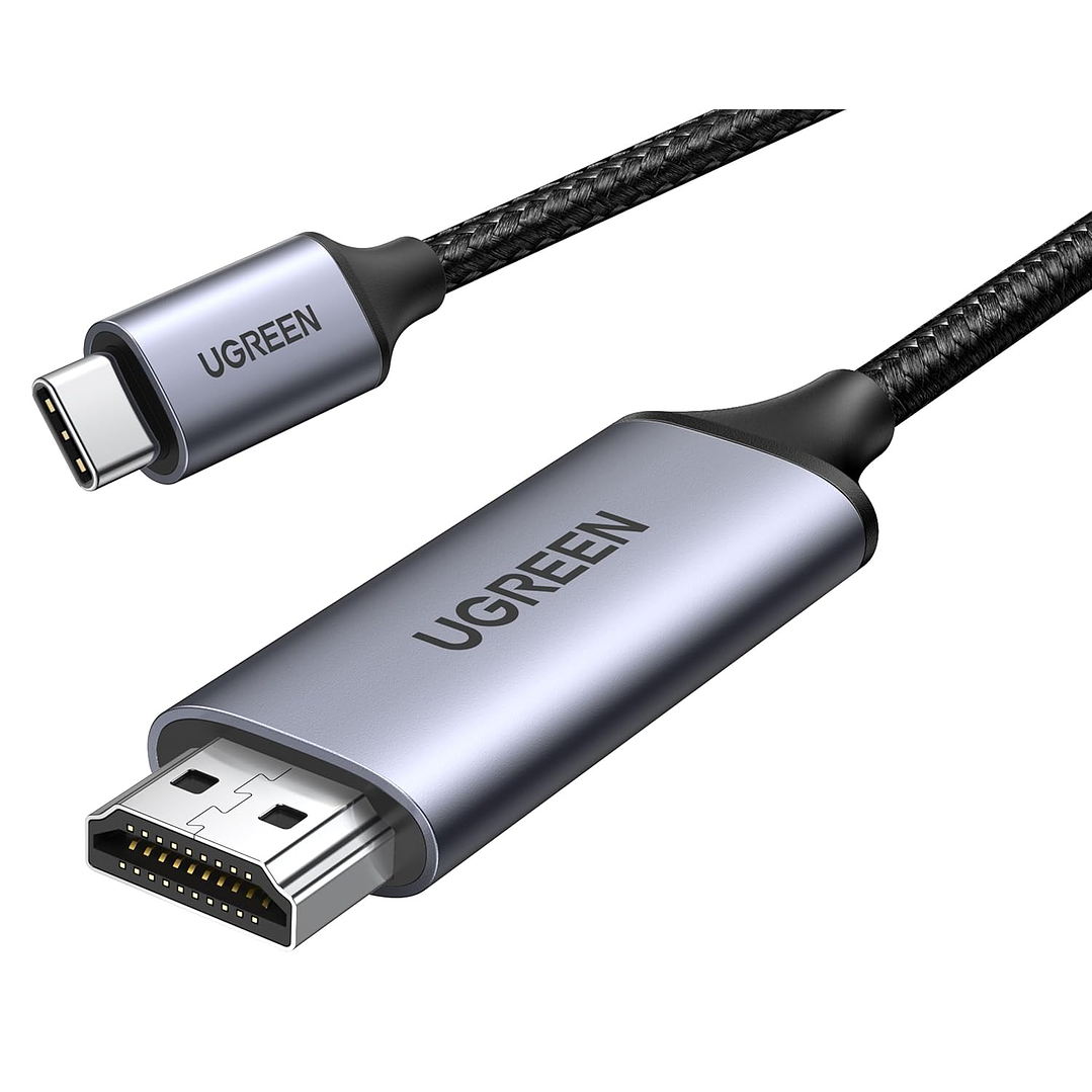 Ugreen cable HDMI cable - USB Type C 4K 60 Hz 1.5 m (black-gray) 1