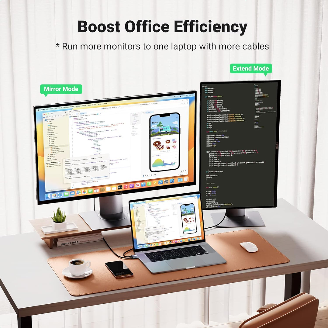 Ugreen cable HDMI cable - USB Type C 4K 60 Hz 1.5 m (black-gray) 8