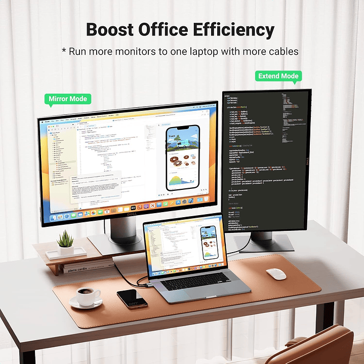 Ugreen cable HDMI cable - USB Type C 4K 60 Hz 1.5 m (black-gray) 8