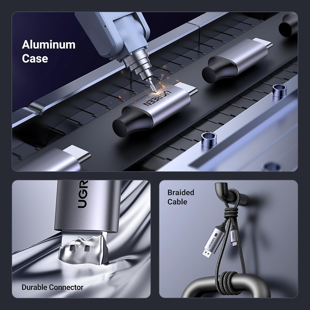 UGREEN 8K USB-C to DisplayPort Cable - 1M 2