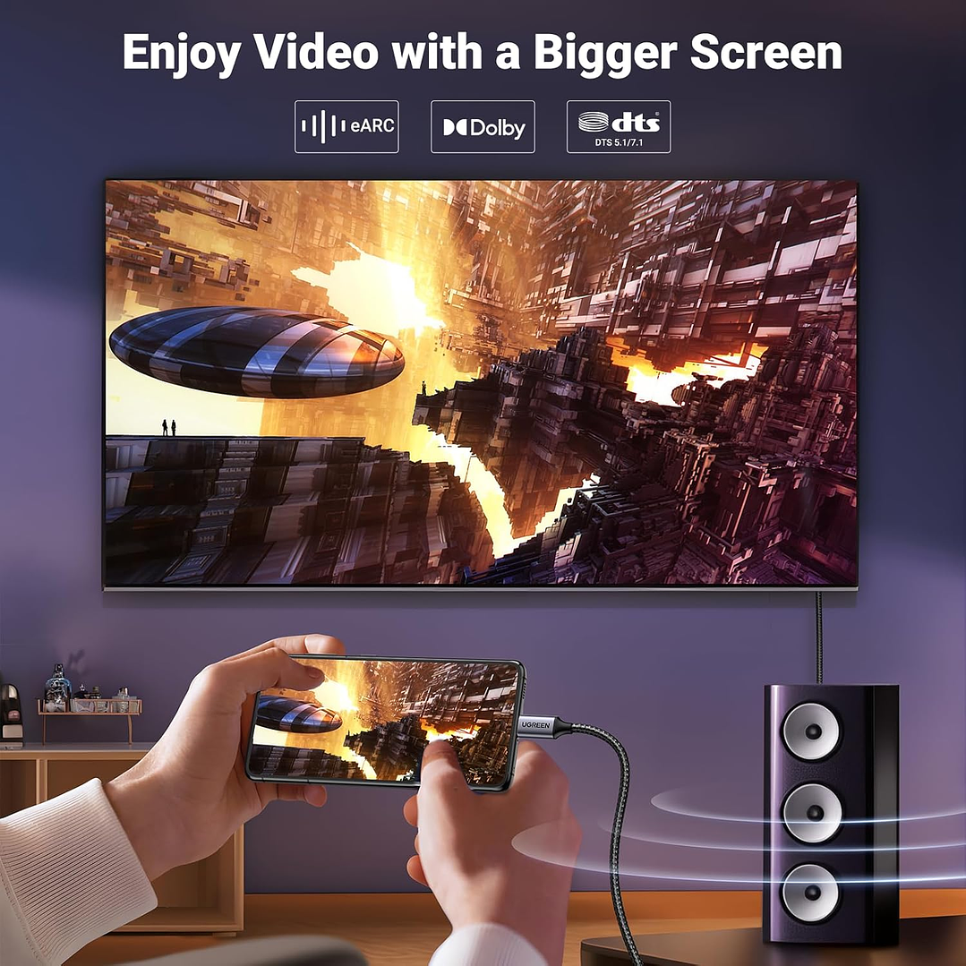 UGREEN 8K USB-C to DisplayPort Cable - 1M 8