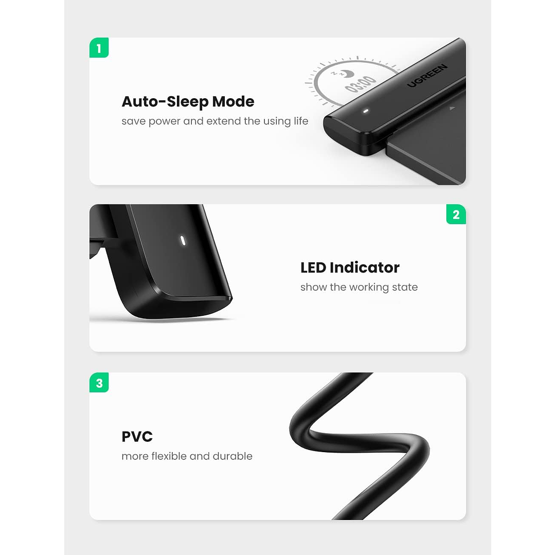 UGREEN Conversor USB-C 3.0 para SATA de 2,5 polegadas 50 cm 3