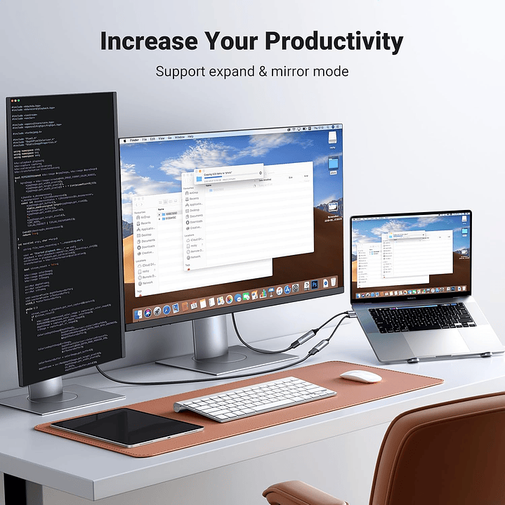UGREEN USB C to HDMI Adapter Cable 4K@60Hz Aluminum Type C Thunderbolt 4/3 Converter Male to Female 6