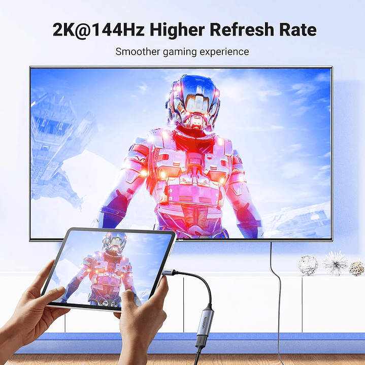 UGREEN USB C to HDMI Adapter Cable 4K@60Hz Aluminum Type C Thunderbolt 4/3 Converter Male to Female 7