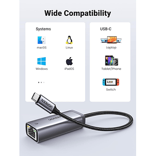 UGREEN USB-C 3.1 GEN1 To Gigabit Ethernet Adapter 
