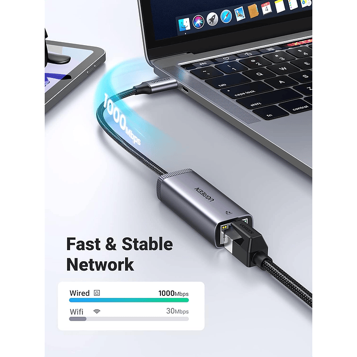 UGREEN USB-C 3.1 GEN1 To Gigabit Ethernet Adapter  4