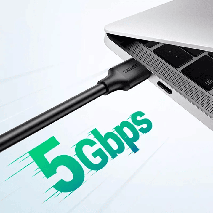 UGREEN Cabo USB-A 3.0 Macho para Macho 1m (Preto) 3