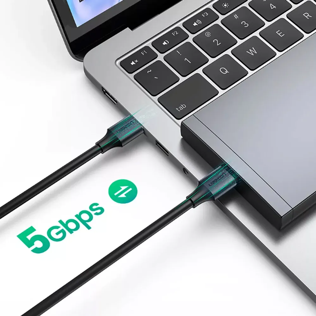 UGREEN Cabo USB-A 3.0 Macho para Macho 1m (Preto) 4