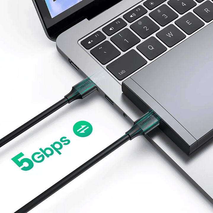 UGREEN Cabo USB-A 3.0 Macho para Macho 1m (Preto) 4