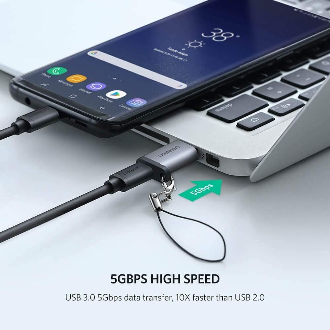 UGREEN USB 3.0-A TO USB-C M/F ADPATER (GRAY) 3