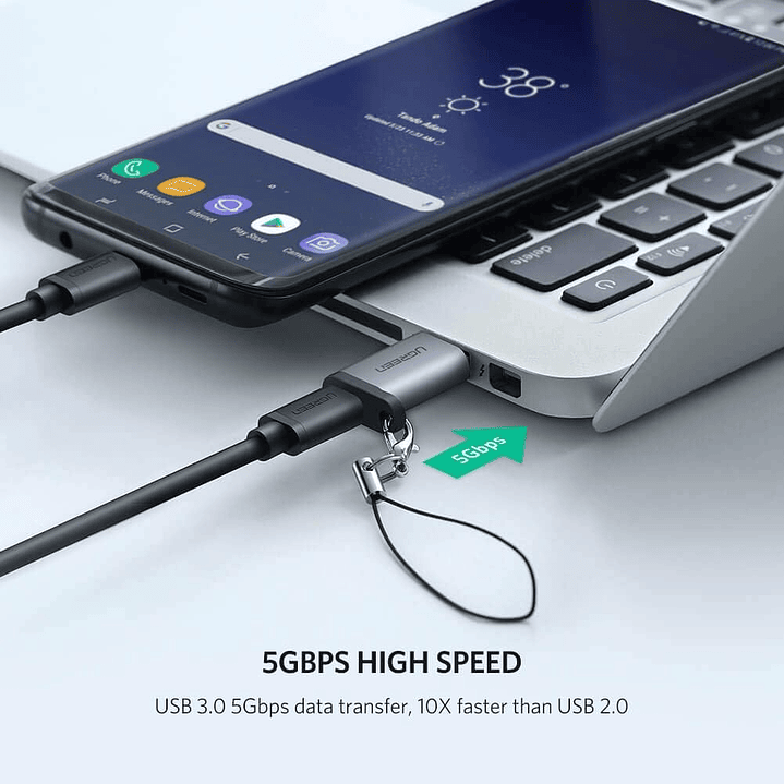 UGREEN USB 3.0-A TO USB-C M/F ADPATER (GRAY) 3