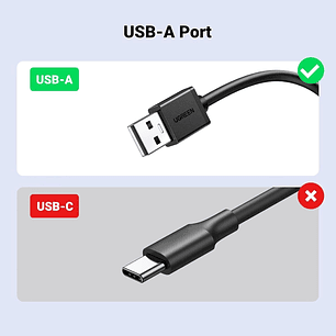 UGREEN USB-A to Ethernet Adapter, 10/100 Mbps Network Adapter, RJ45 Wired LAN Internet Adapter