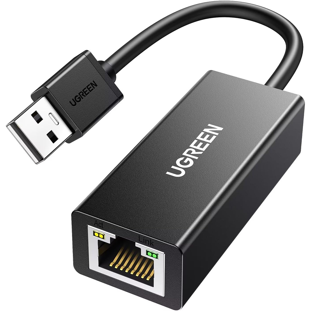 UGREEN USB-A to Ethernet Adapter, 10/100 Mbps Network Adapter, RJ45 Wired LAN Internet Adapter 1