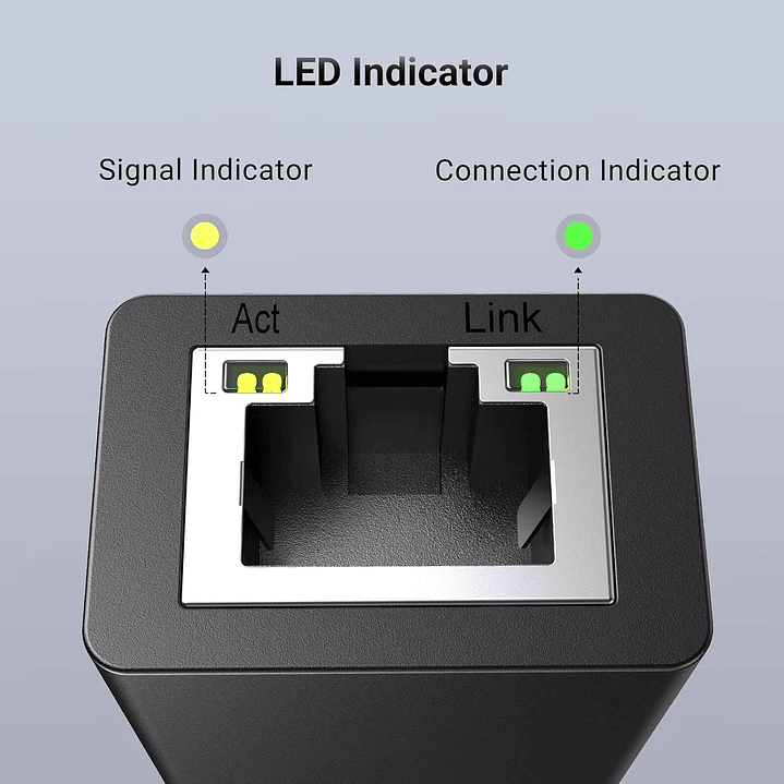 UGREEN USB-A to Ethernet Adapter, 10/100 Mbps Network Adapter, RJ45 Wired LAN Internet Adapter 9