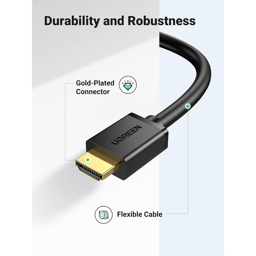 UGreen HDMI To DVI 2k Cable - 2M (Black)  3