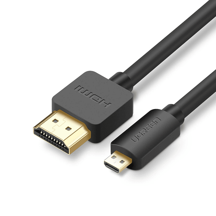 Cabo UGREEN HD127 HDMI para Micro HDMI 2.0 4K 3D 1M Preto 1