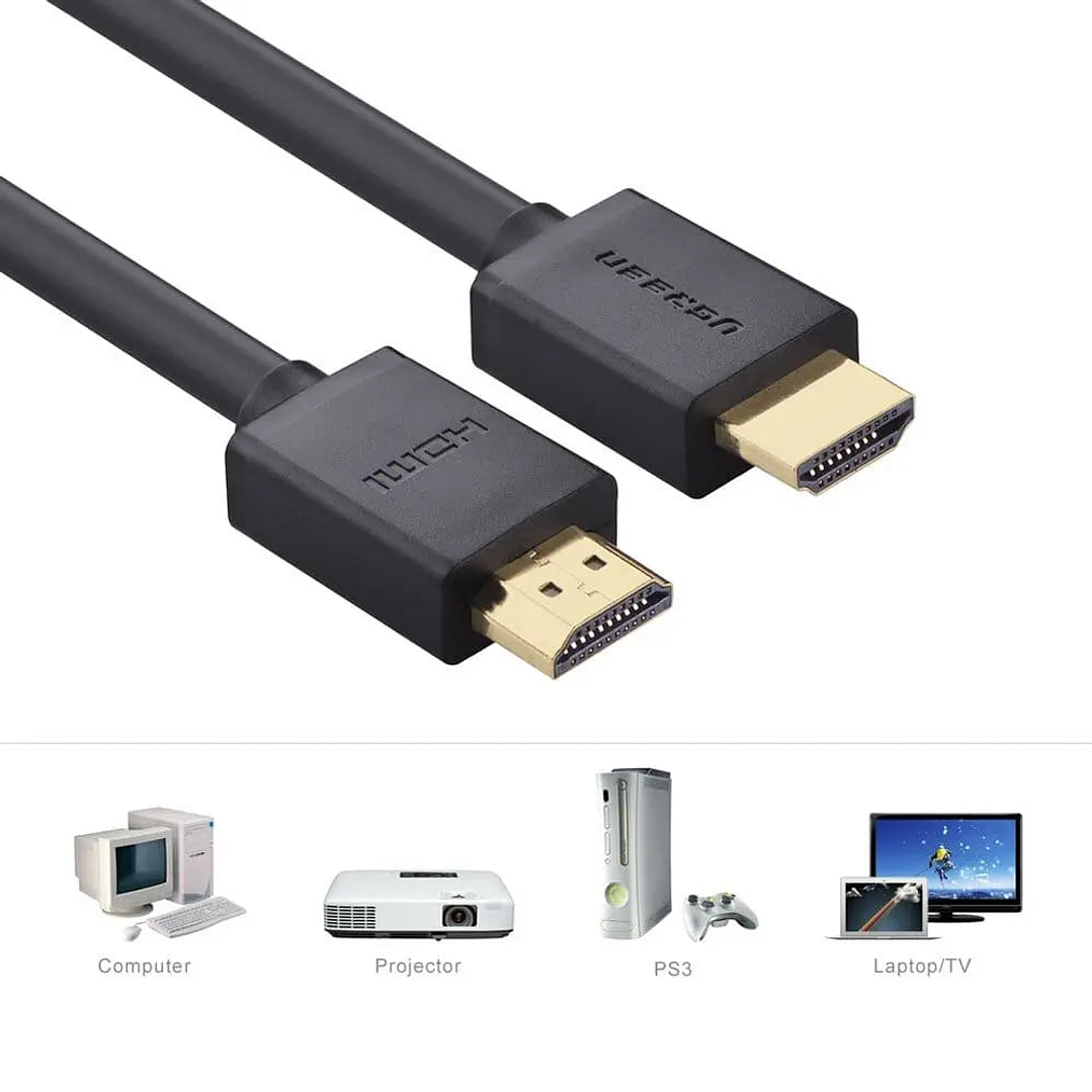 UGreen HDMI 4K Male To Male Cable - 1.5m (Black)  2