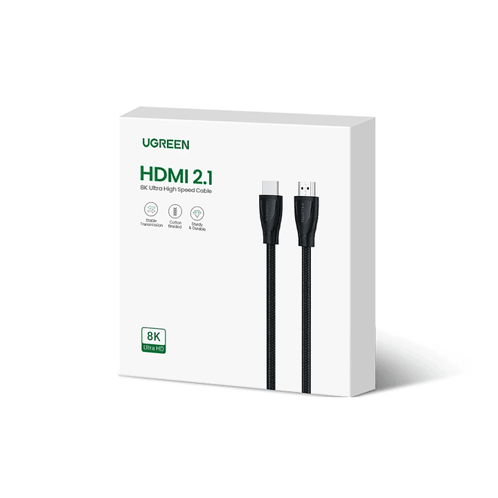UGREEN 8K HDMI 2.1 Cable Male To Male Cable - 1.5M (Black) 2