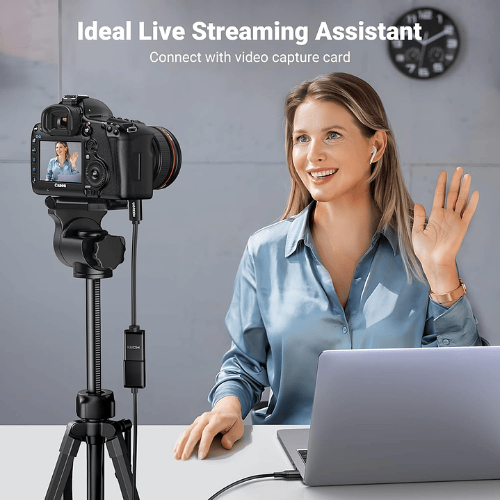 Ugreen Micro HDMI Male to HDMI Female Adapter Cable (4K@60Hz) (22cm) 4