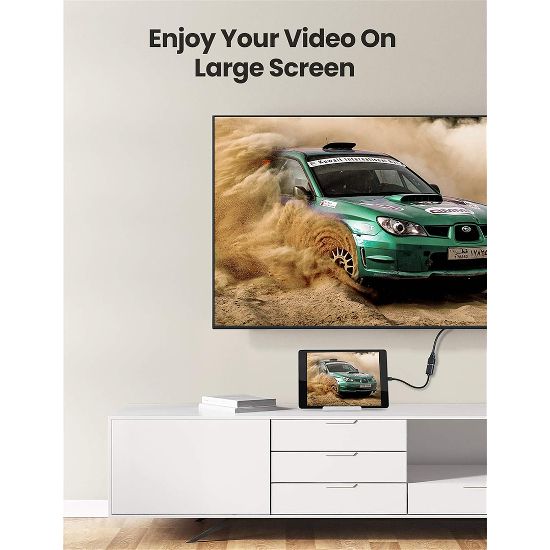 Ugreen Micro HDMI Male to HDMI Female Adapter Cable (4K@60Hz) (22cm) 9