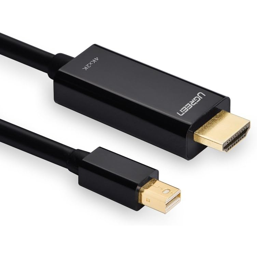 UGreen Mini DP Male to HDMI Male 4K@30Hz 1.5m Cable 1