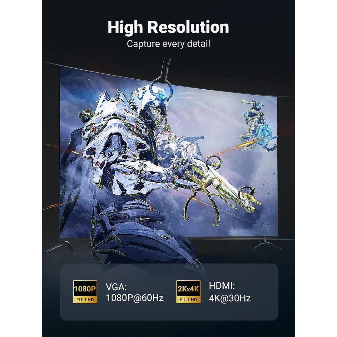 UGREEN MINI DP TO HDMI + VGA CONVERTER 7