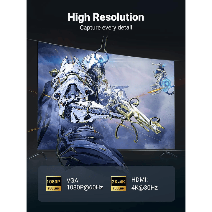 UGREEN MINI DP TO HDMI + VGA CONVERTER 7