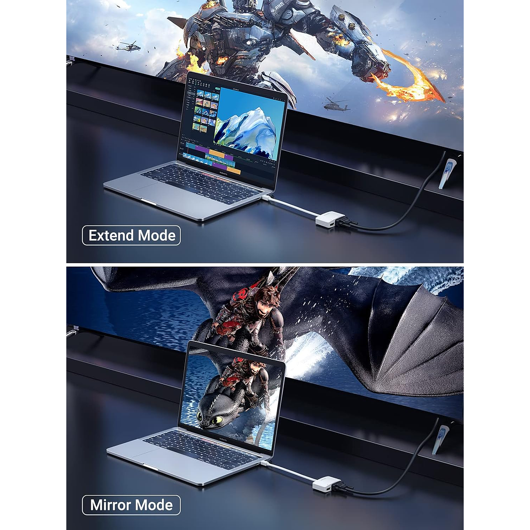 UGREEN MINI DP TO HDMI + VGA CONVERTER 8